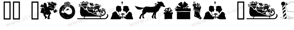 SL Christmas Silhouettes Normal字体转换